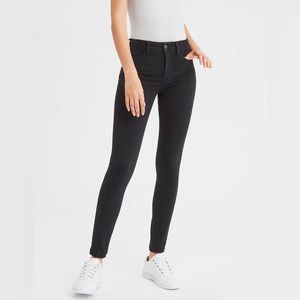 AEO Hi-Rise Jegging Next Level Stretch Black 0 Short American Eagle Outfitters